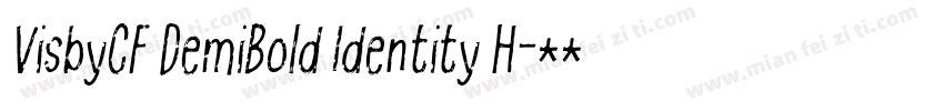 VisbyCF DemiBold Identity H字体转换